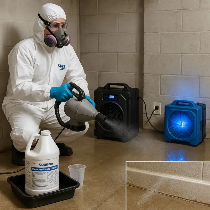 Sanitization and Odor Removal process in Grandview, TX