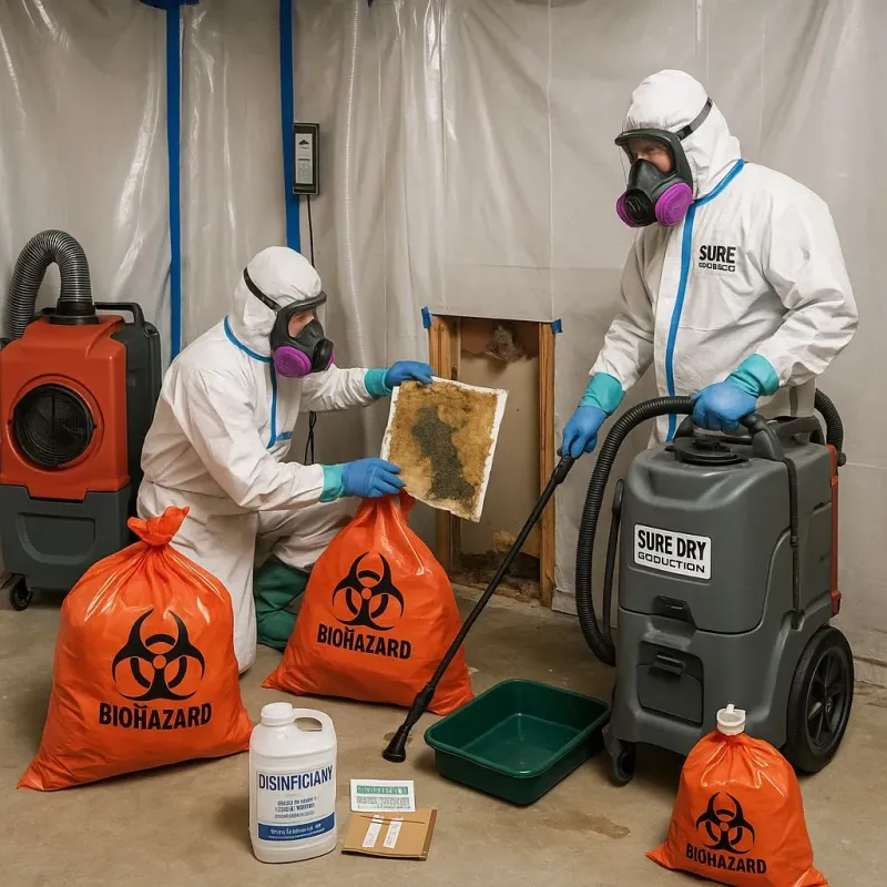 Contaminated Water Handling Protocols process in Grandview, TX