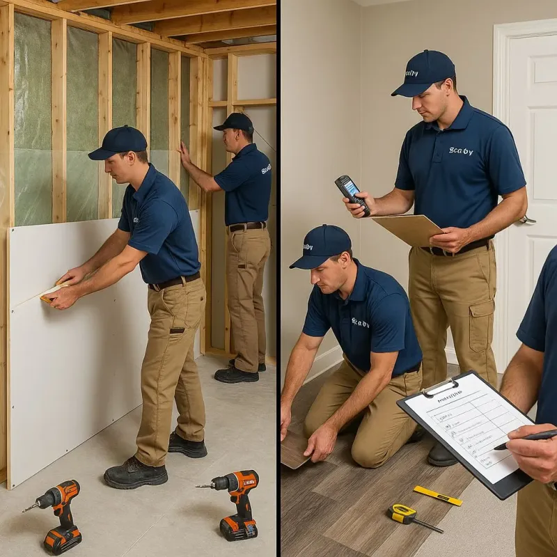 Repairs and Reconstruction process in Grandview, TX